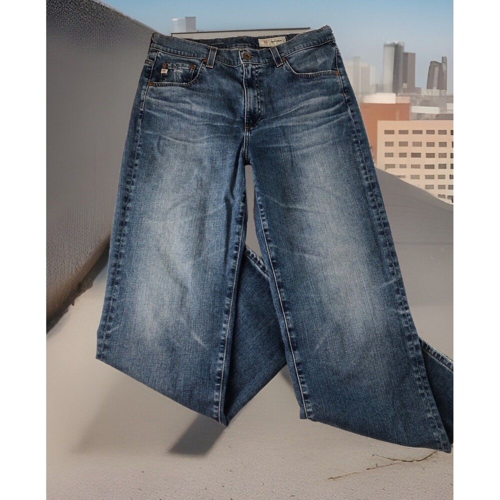 Ag Adriano Goldschmied Women's Straight Leg Jeans - Medium Blue Wash